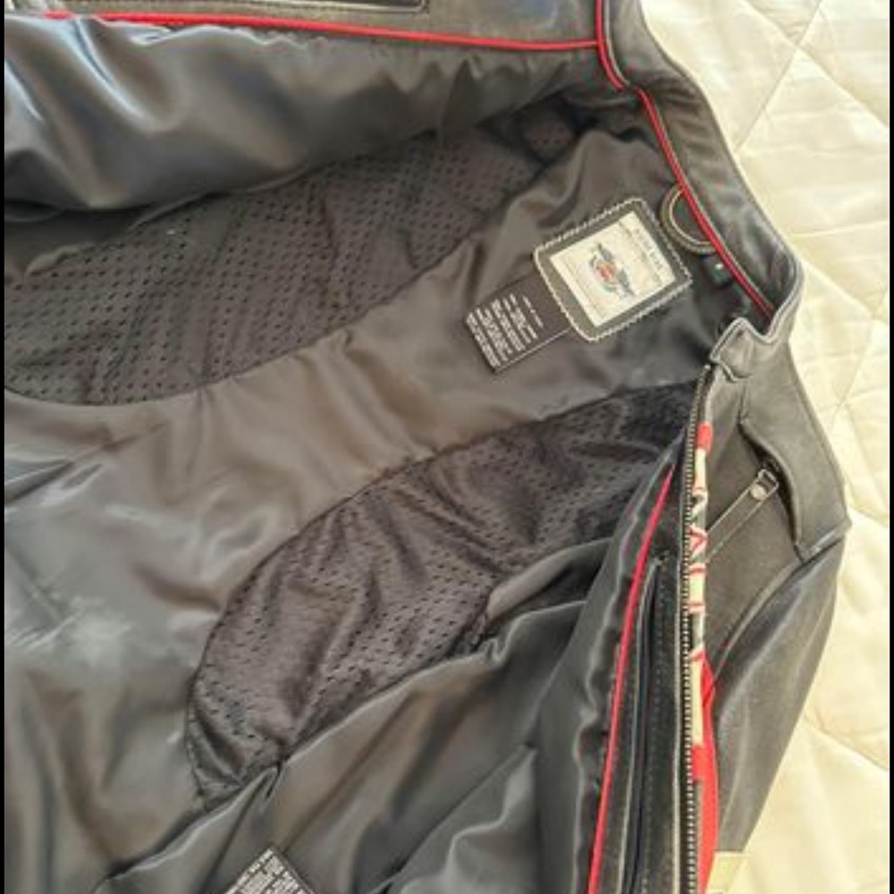 Harley Davidson leather ladies motorcycle jacket